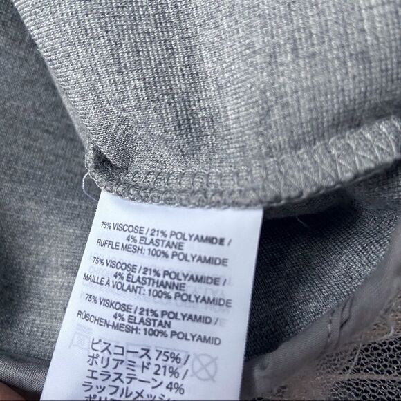 J. Crew tulle hem peplum ponte top - Picture 5 of 6